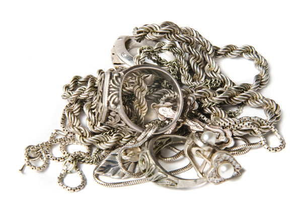Broken Silver Jewelry